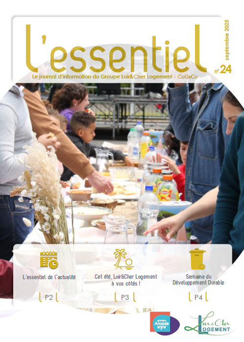 Couverture de l'essentiel, journal des locataires - septembre 2025