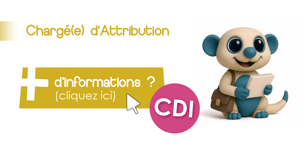 Offre d'emploi pour un poste de Chargé d'attribution - commercial (femme/homme). Cliquez sur l'image pour ouvrir la fiche de poste.